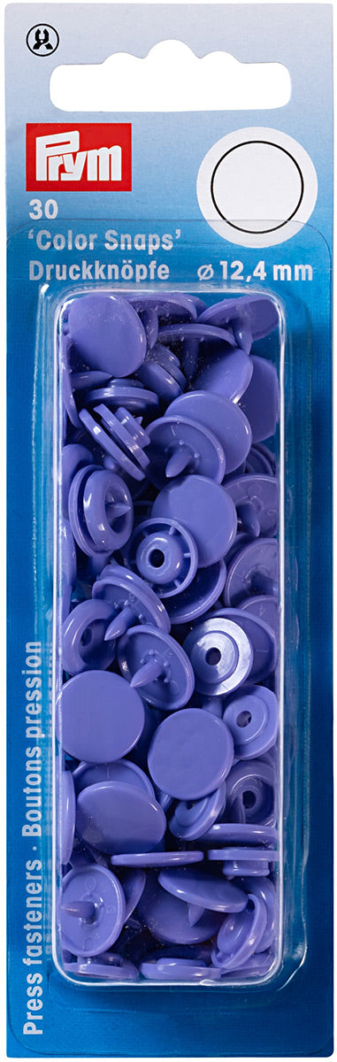 Set de 30 boutons pression Color Snaps 12,4 mm - Lilas