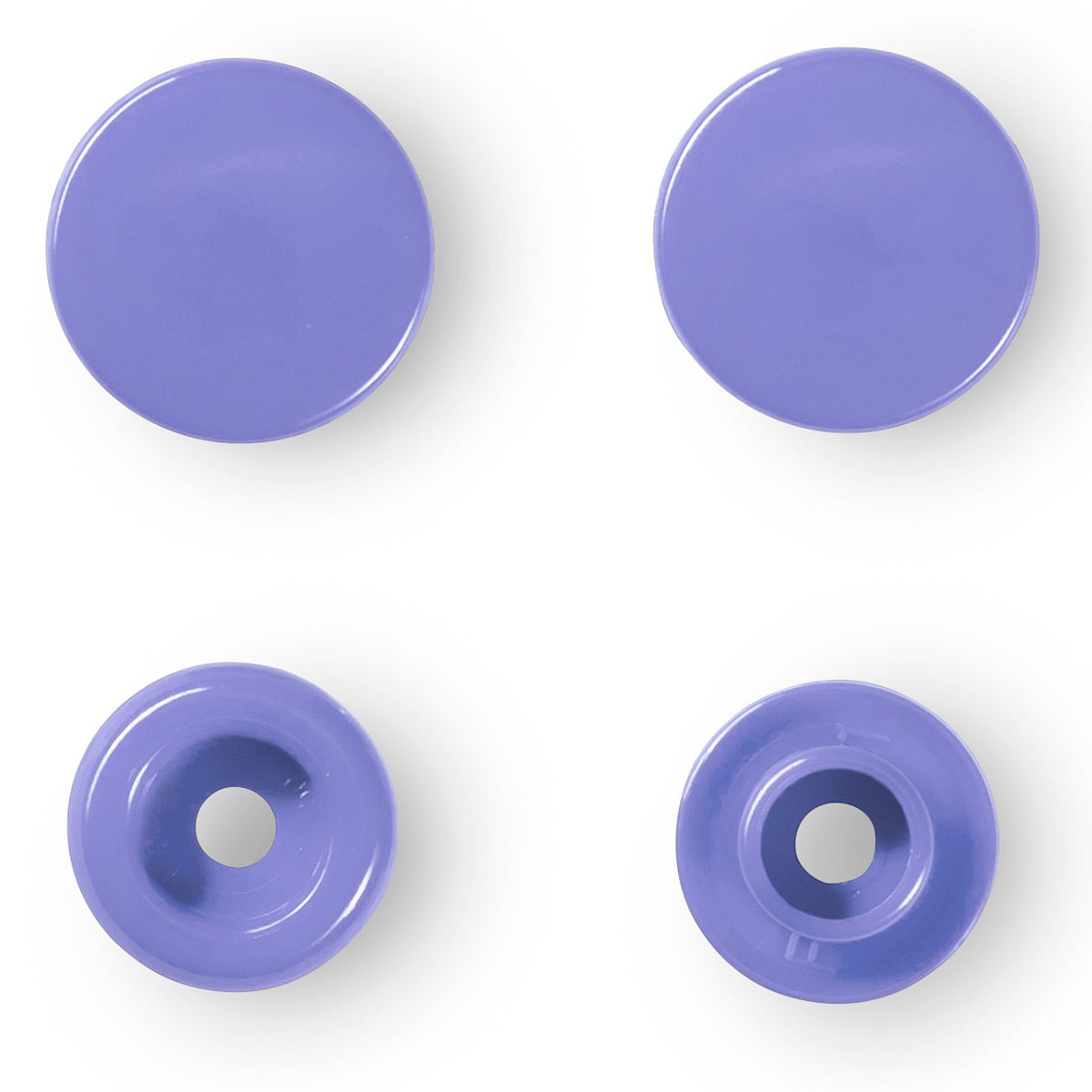 Set de 30 boutons pression Color Snaps 12,4 mm - Lilas