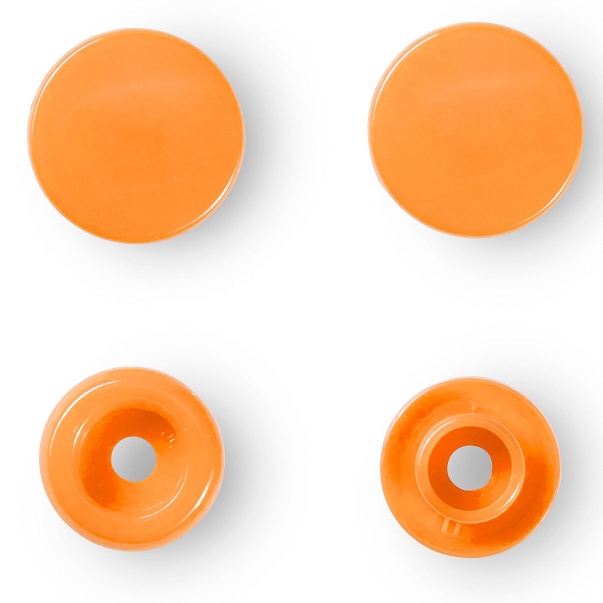 Set de 30 boutons pression Color Snaps 12,4 mm - Orange