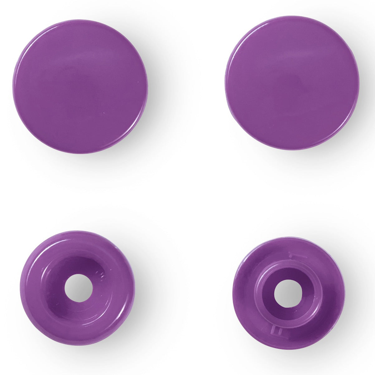 Set von 30 Pruits Farbschnupfen 12,4 mm - lila Amethyst