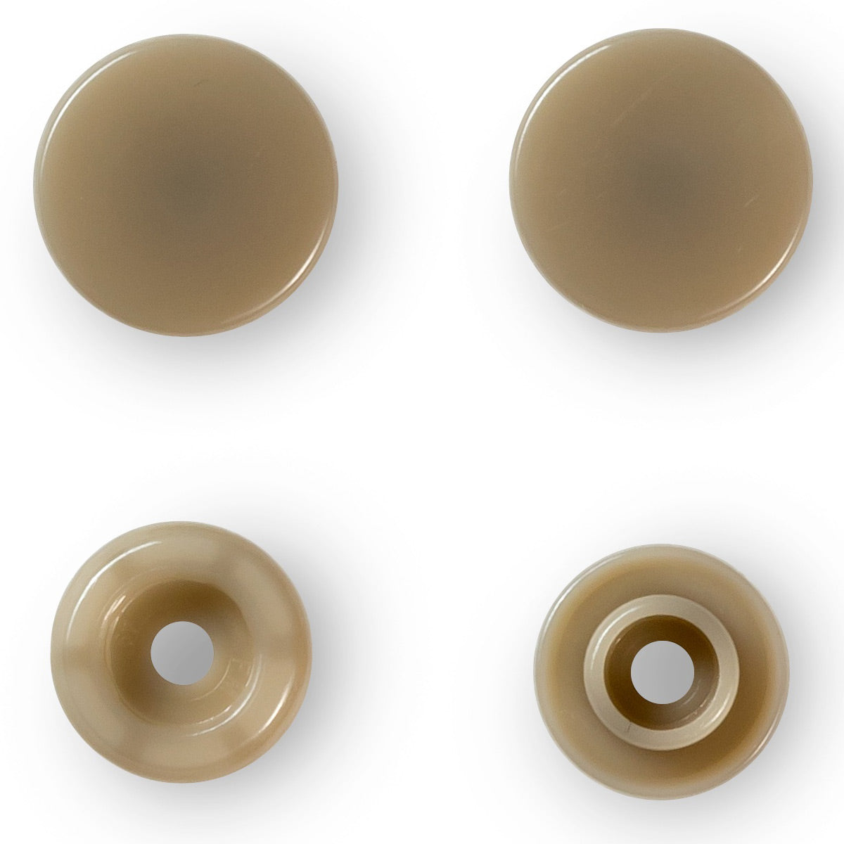 Set de 30 boutons pression Color Snaps 12,4 mm - Champagne