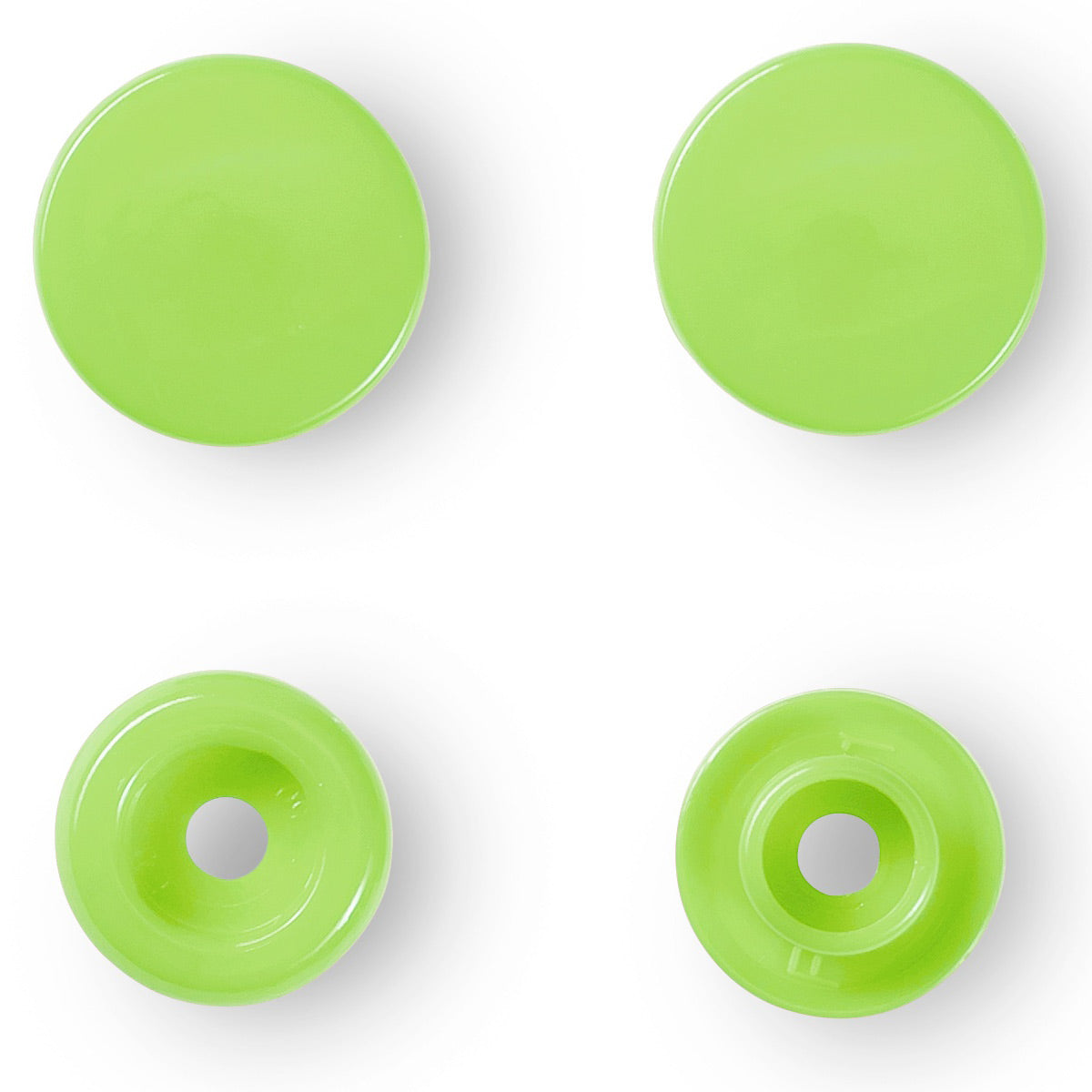 Set of 30 Pruits Color Snaps 12.4 mm - apple green