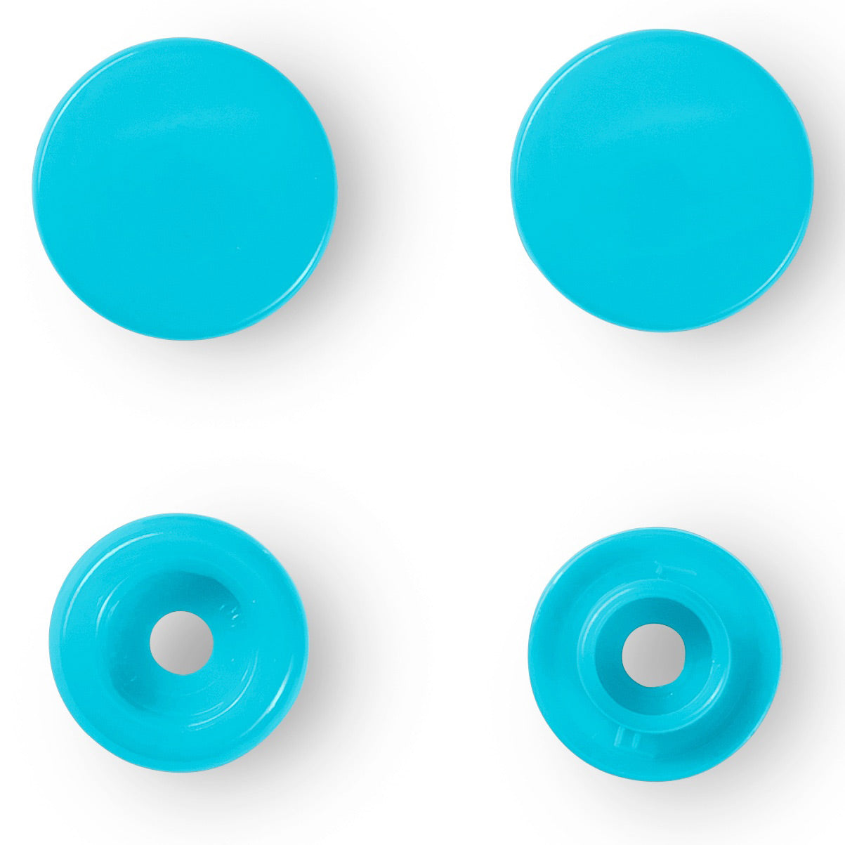 Set de 30 boutons pression Color Snaps 12,4 mm - Turquoise foncé