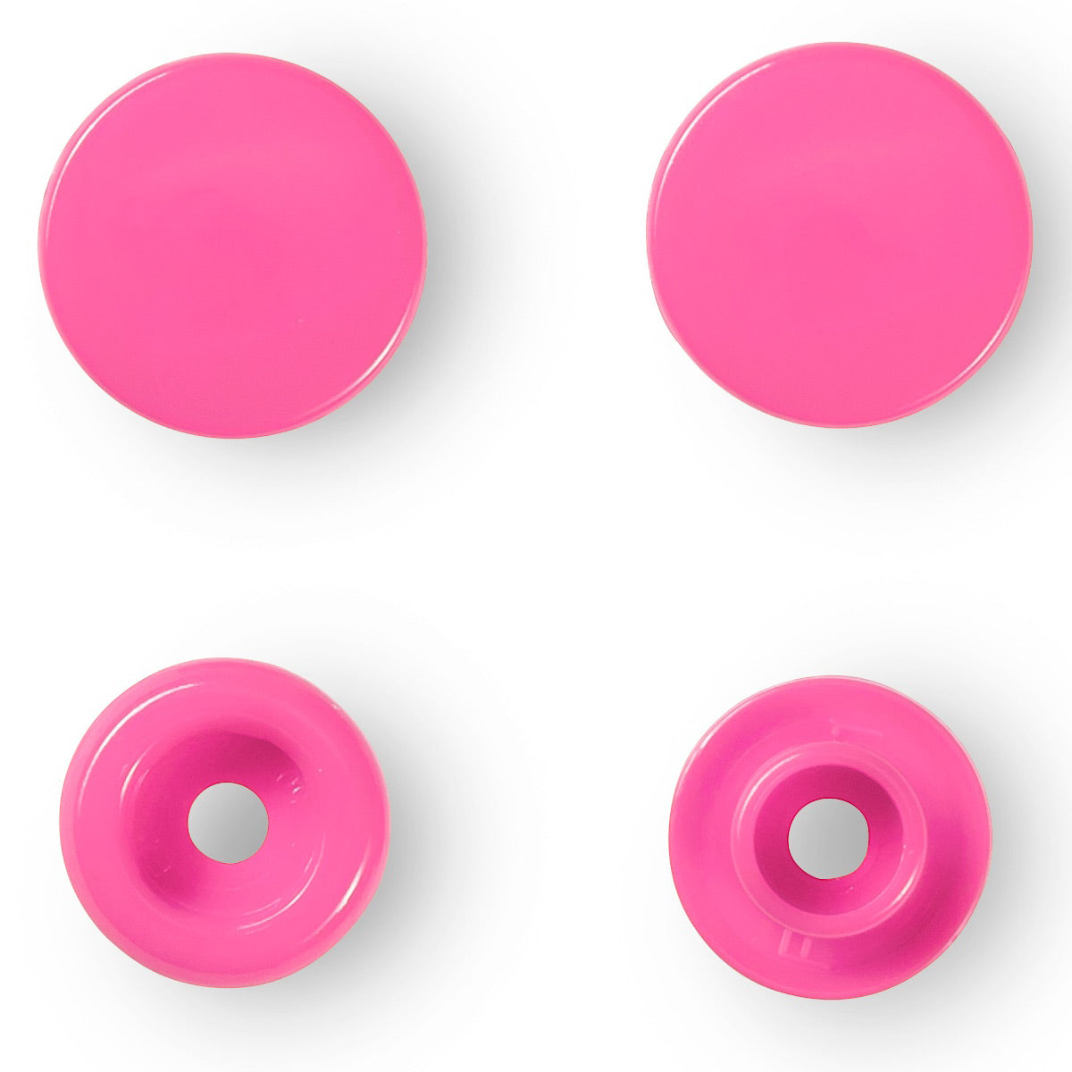 Set de 30 boutons pression Color Snaps 12,4 mm - Fuchsia