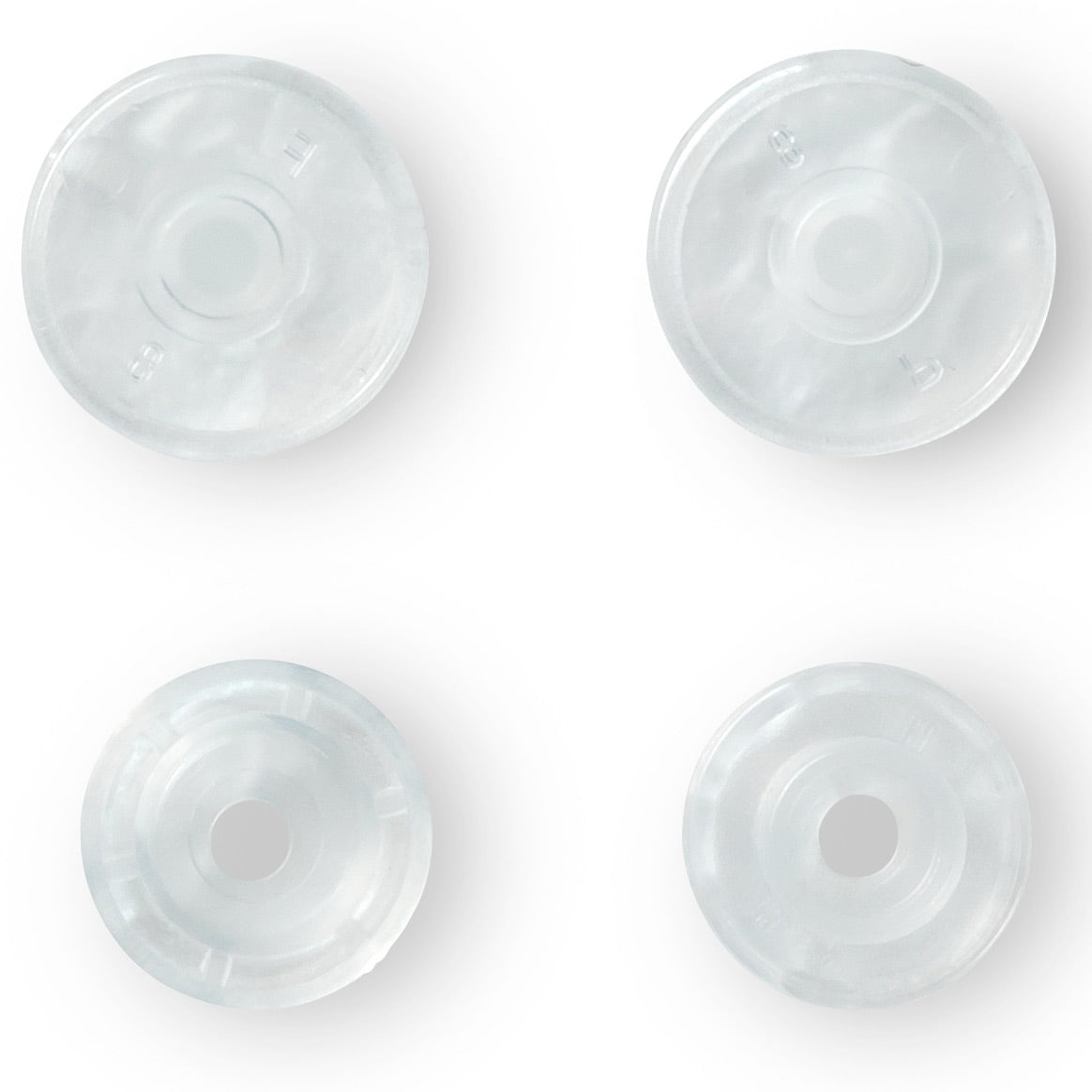 Set von 30 Pruits Farbschnupfen 12,4 mm - glänzender transparent