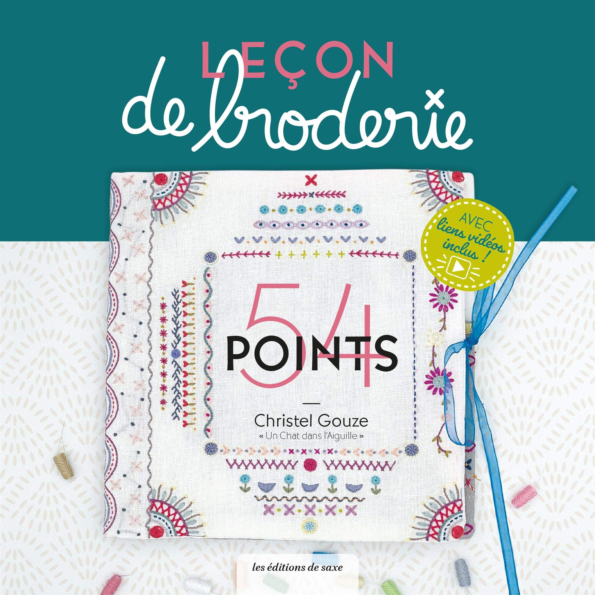 Livre leçon de broderie - 54 points