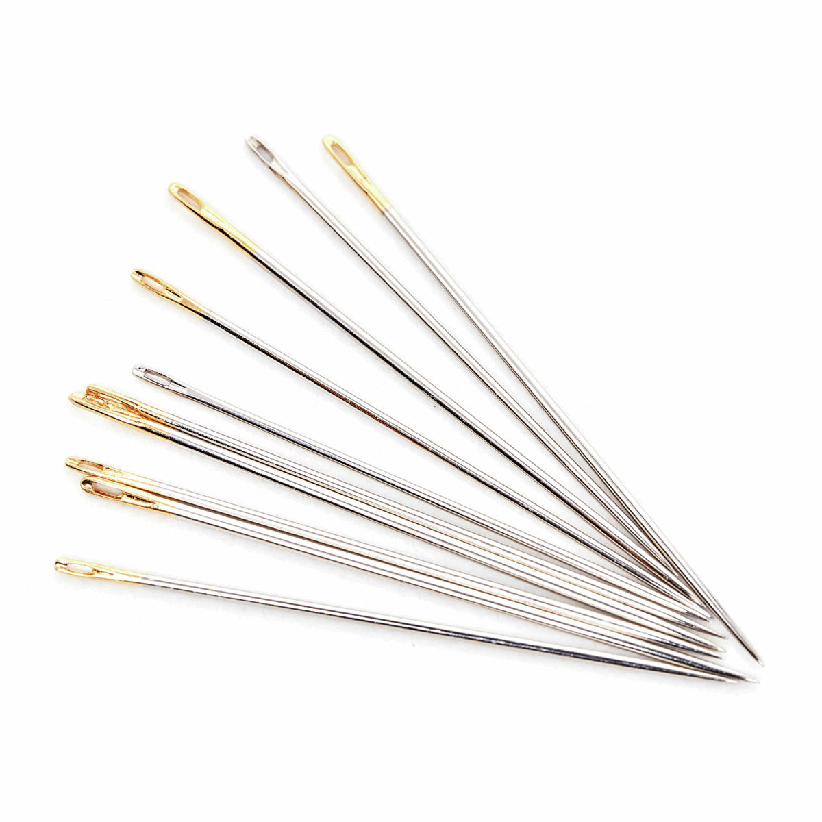 Glass tube of 10 premium quilting needles