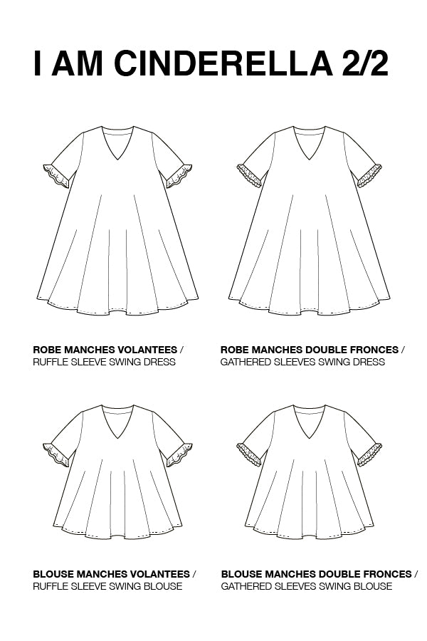 Patron de haut, robe Cinderella - I am patterns