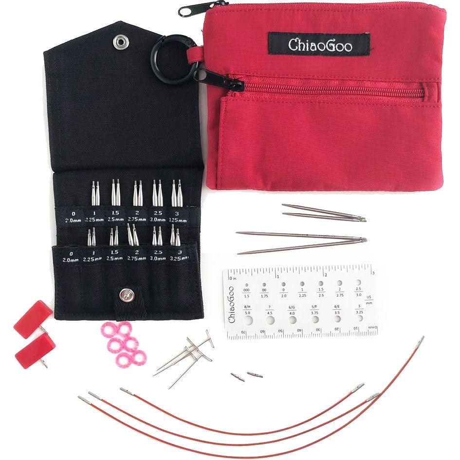 Kit d´aiguilles à tricoter circulaires Shorties Mini ChiaoGoo