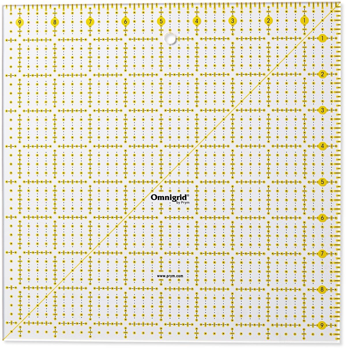 Règle patchwork Omnigrid 9,5 x 9,5 inch