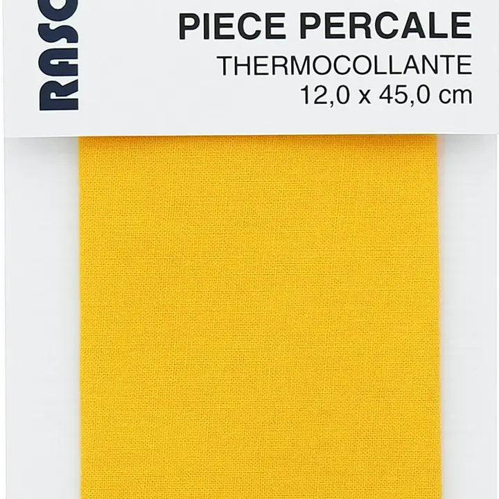 Percale thermocollante pour réparation - Jaune