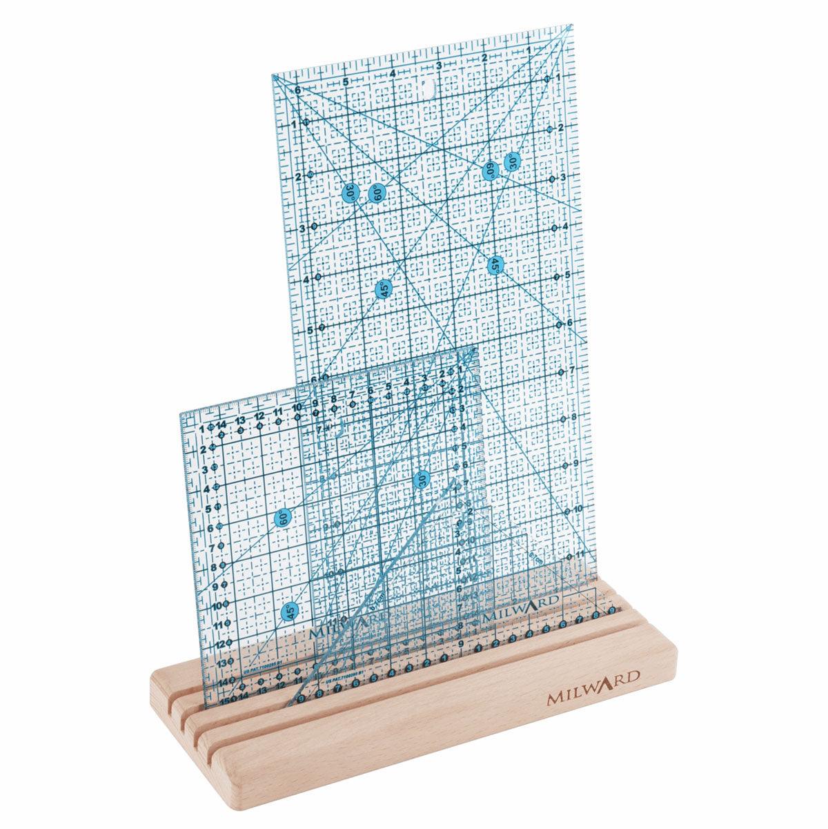 Wooden record 4 slots for patchwork rules