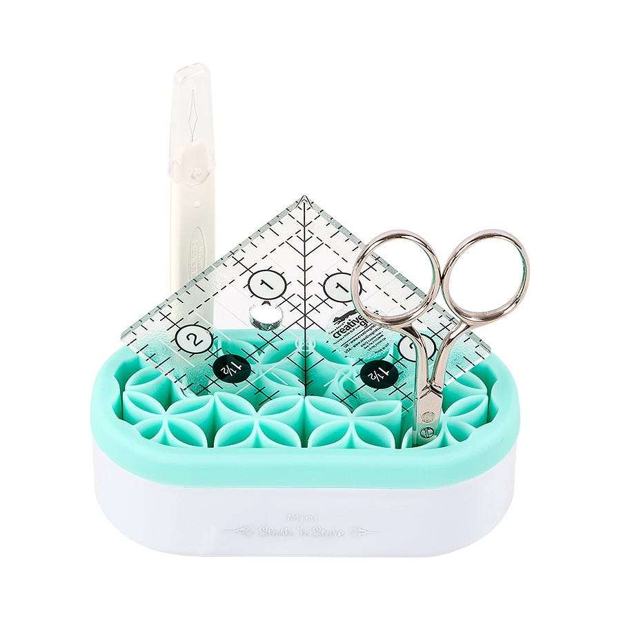 Mini stash organizer 'n blind - mint green