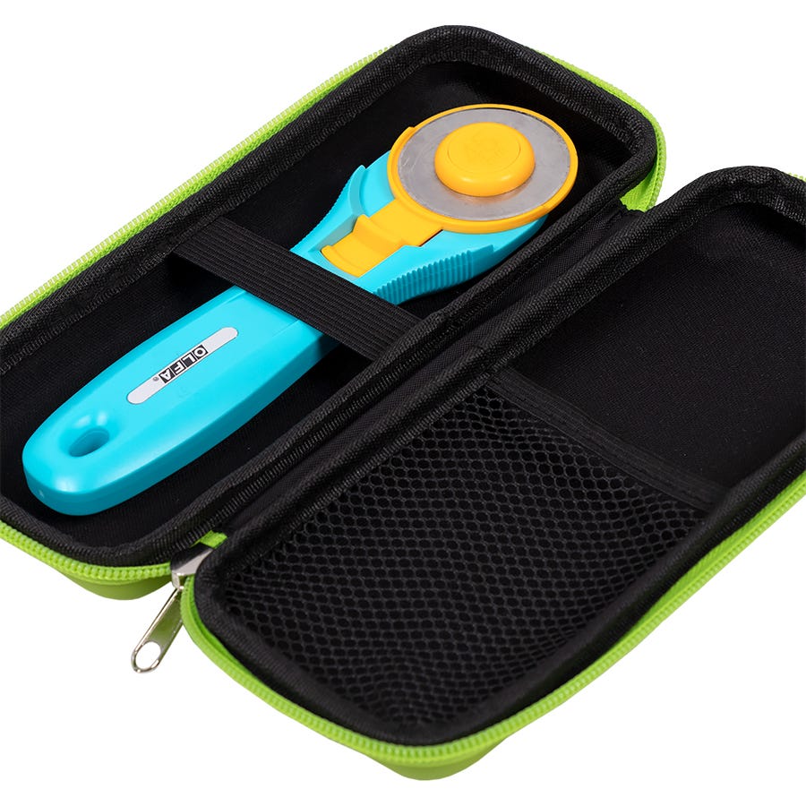 Trousse de rangement pour cutter rotatif vert citron - Cut It Out