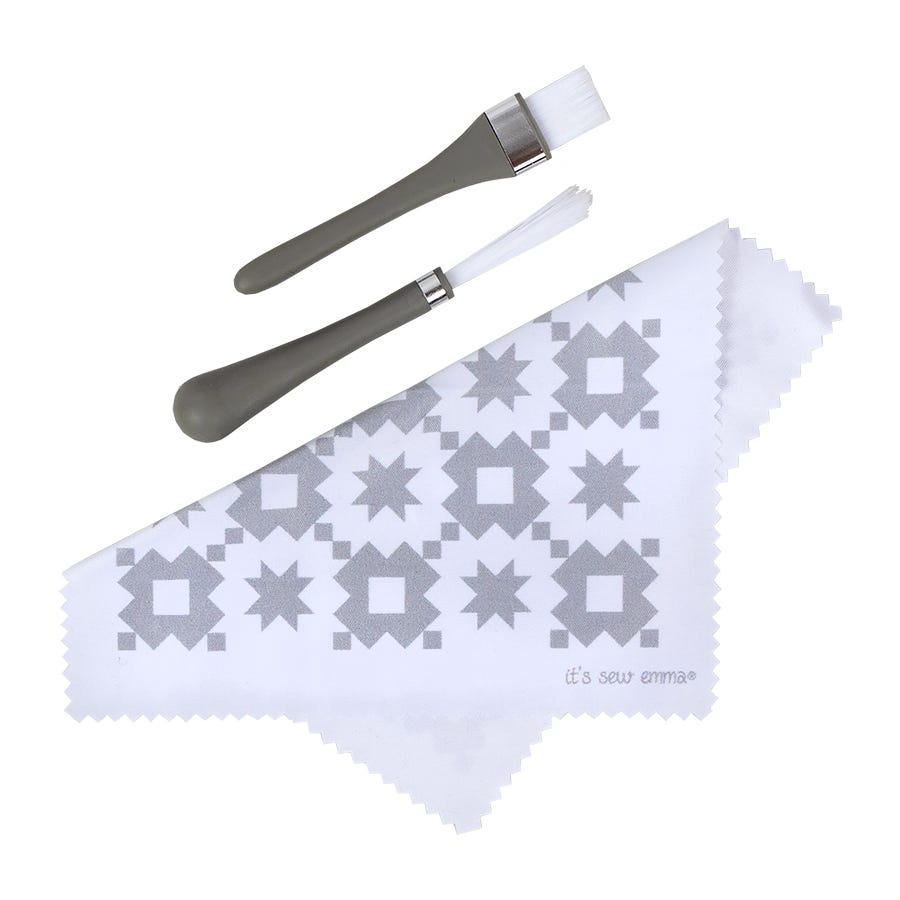 Cleaning set for sewing machines - Gray