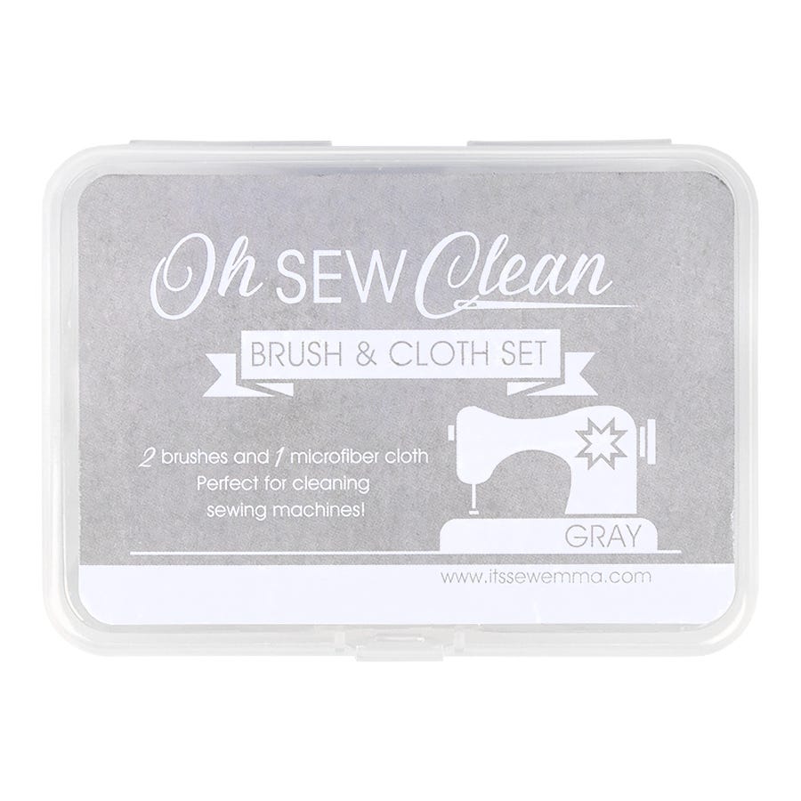 Cleaning set for sewing machines - Gray