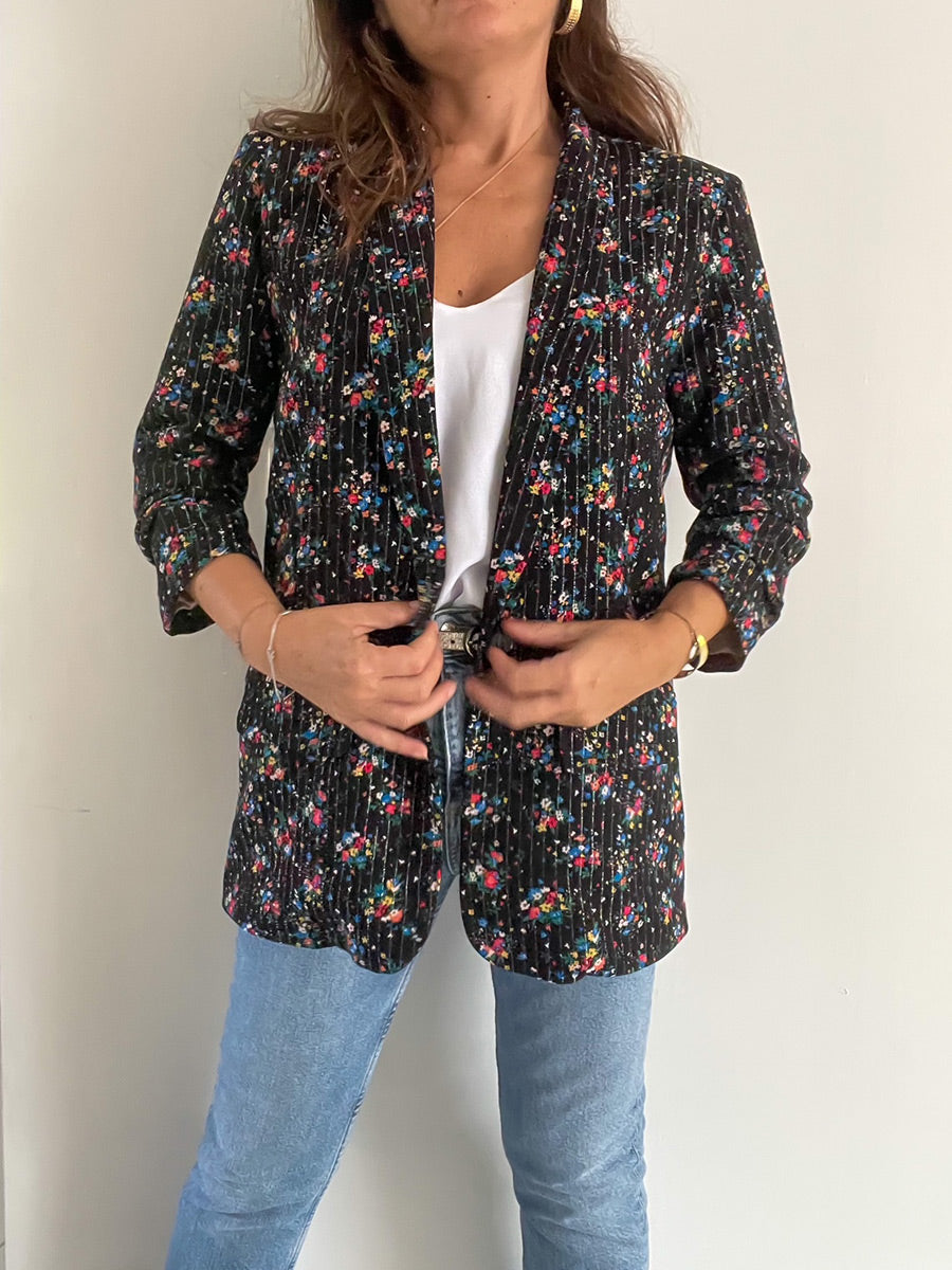 JULIA jacket boss - Clématisse pattern