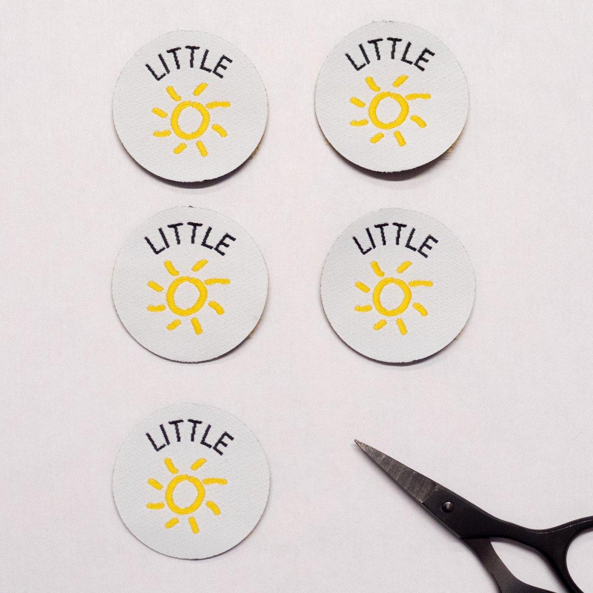 Set of 5 woven labels - Little Sunhine