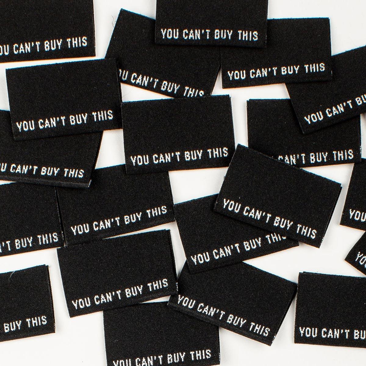 Set of 6 woven labels - You can't buy this