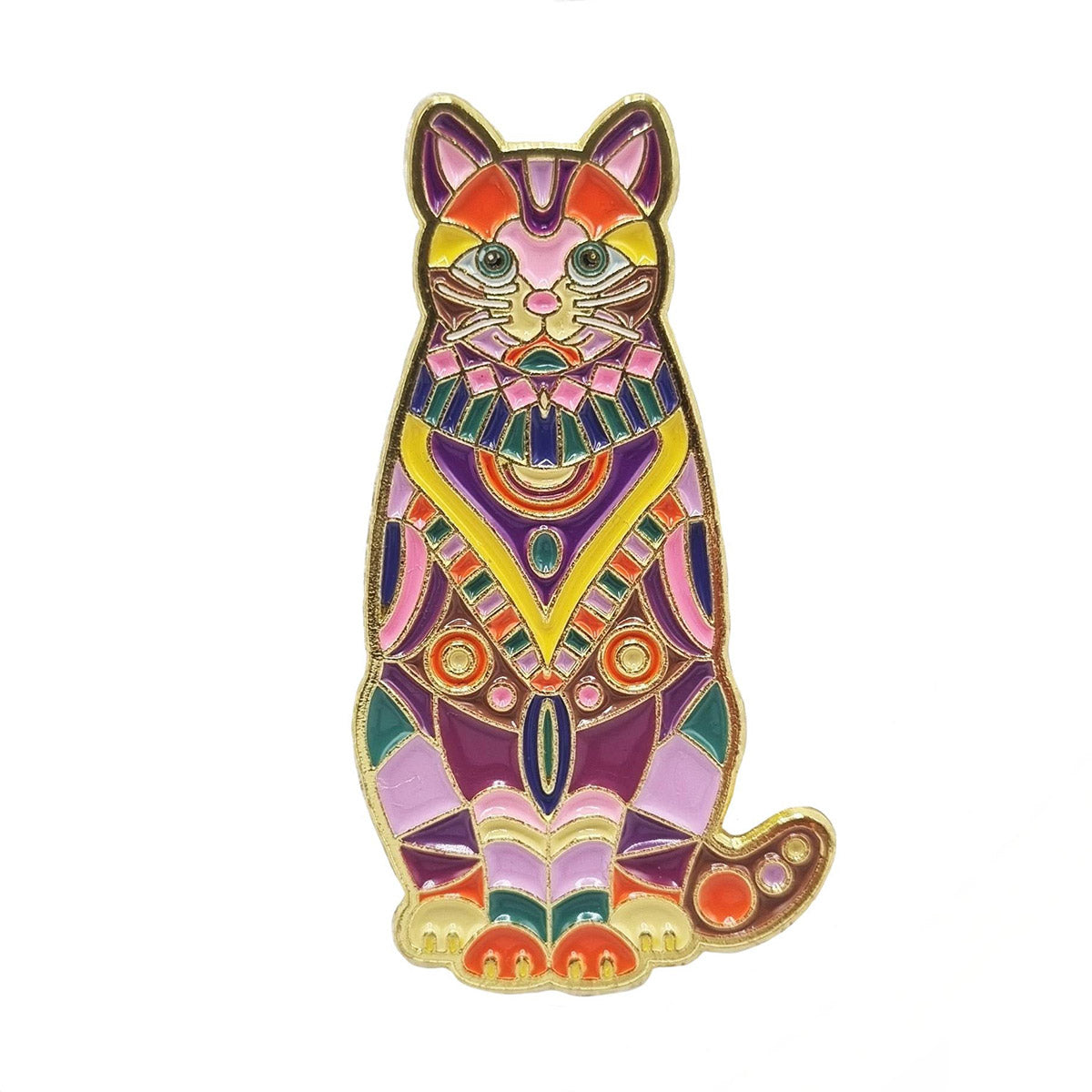 Magnetnadelhalter - Mandala Katze