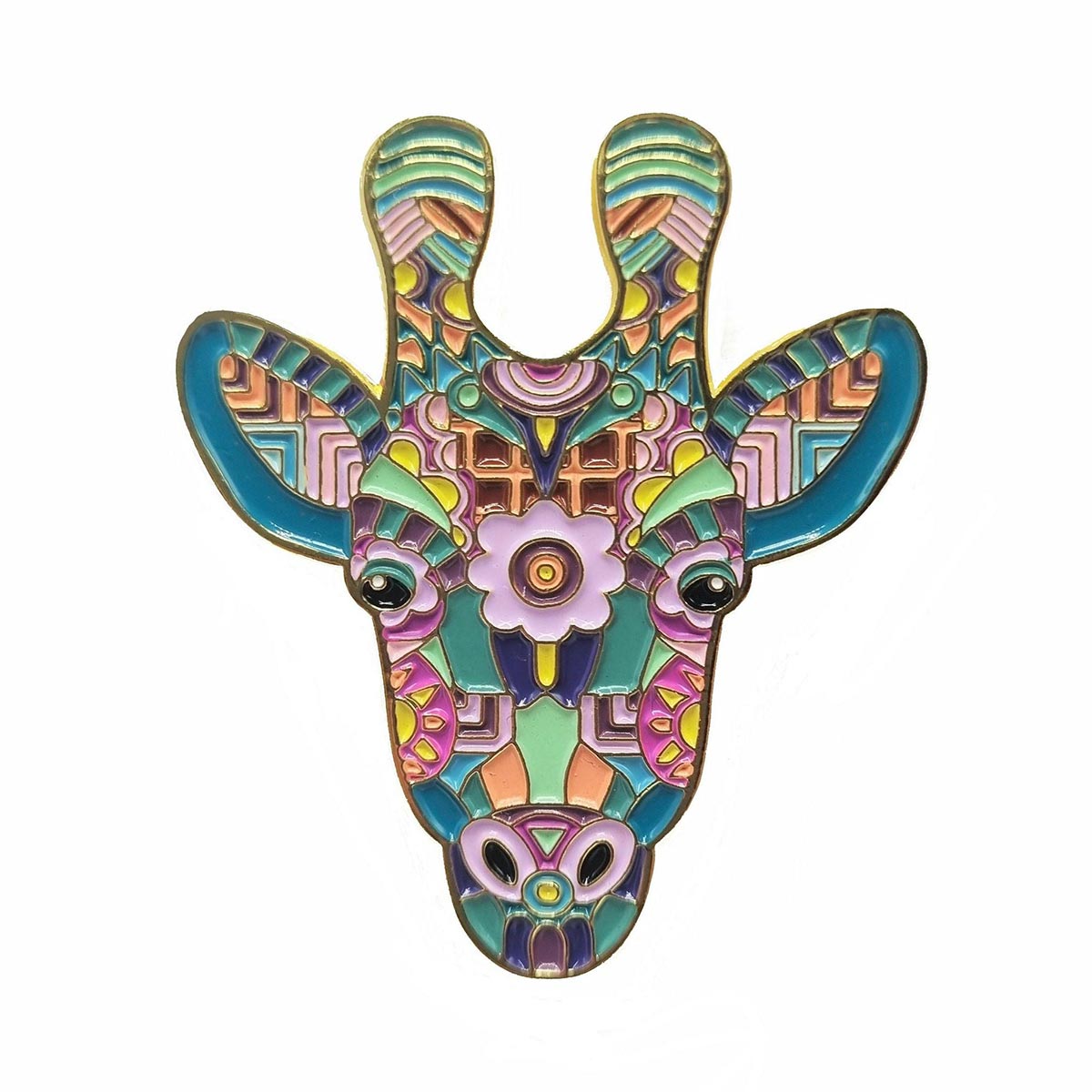 Magnetic stall holder - Mandala giraffe