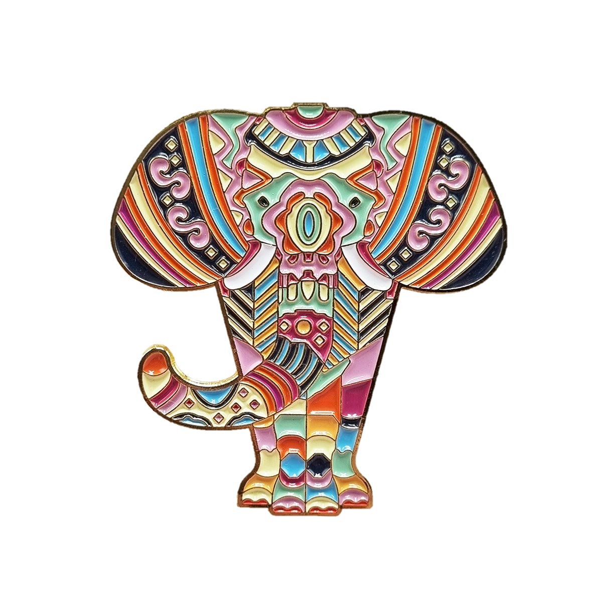 Magnetic lamp holder - Elephant Mandala