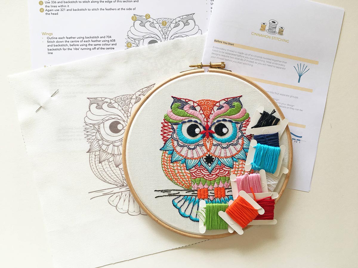 Kit Embroidery - Owl