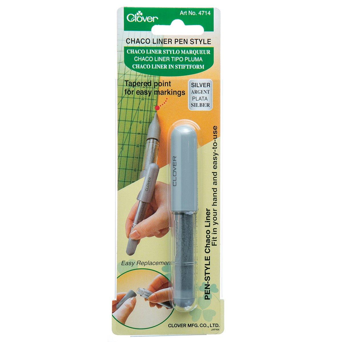 Stylo marqueur de craie Chaco Liner Pen Clover - Gris