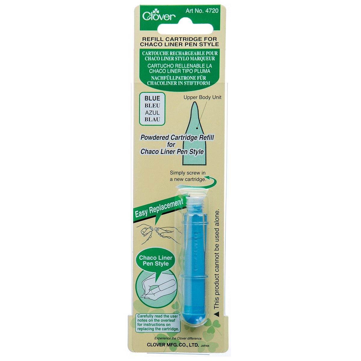 Cartouche rechargeable pour stylo marqueur de craie Chaco Liner Pen Clover - Bleu