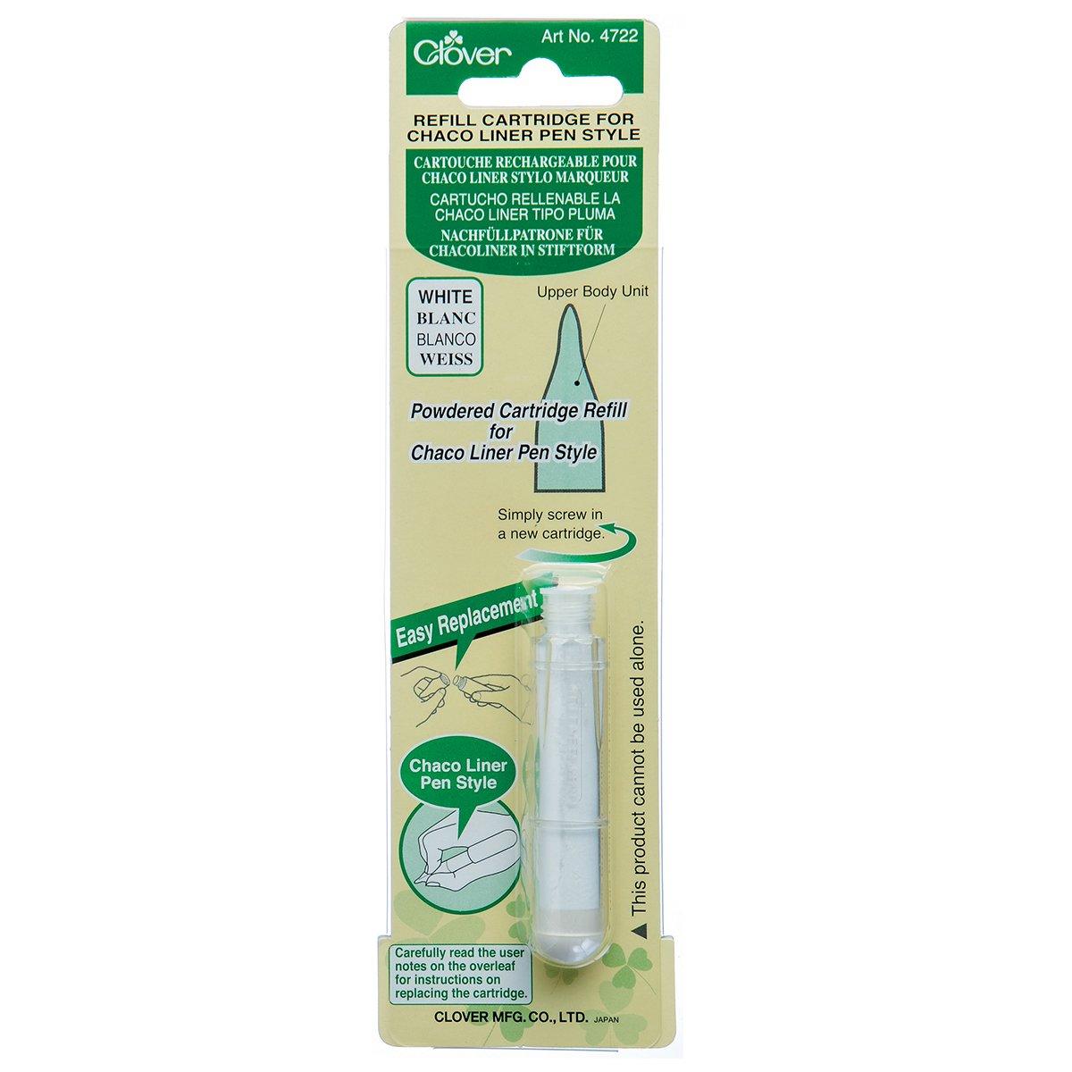 Cartouche rechargeable pour stylo marqueur de craie Chaco Liner Pen Clover - Blanc