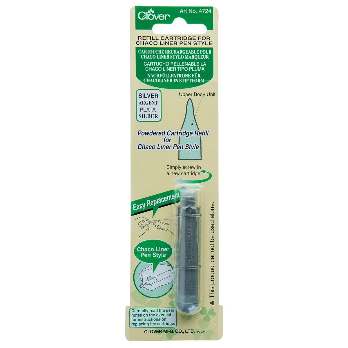 Rechargeable cartridge for pen marker Chaco Liner Pen Clover - Gray