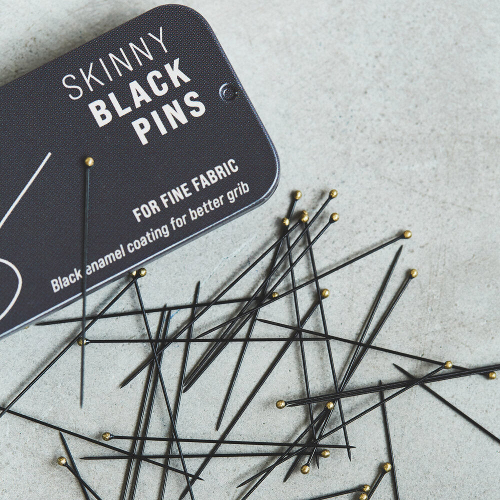 Box of 100 ultra-fine black pins Sewply