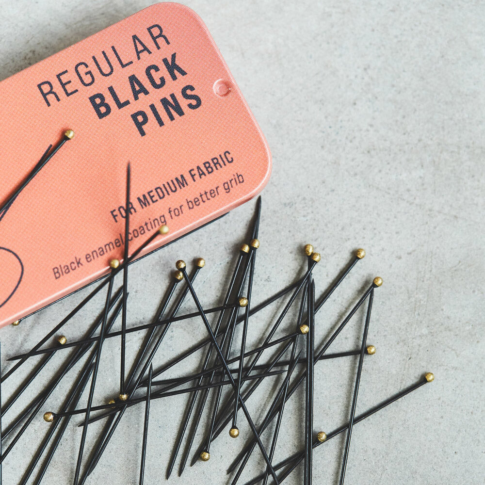 Box of 100 extra-fine black pins Sewply