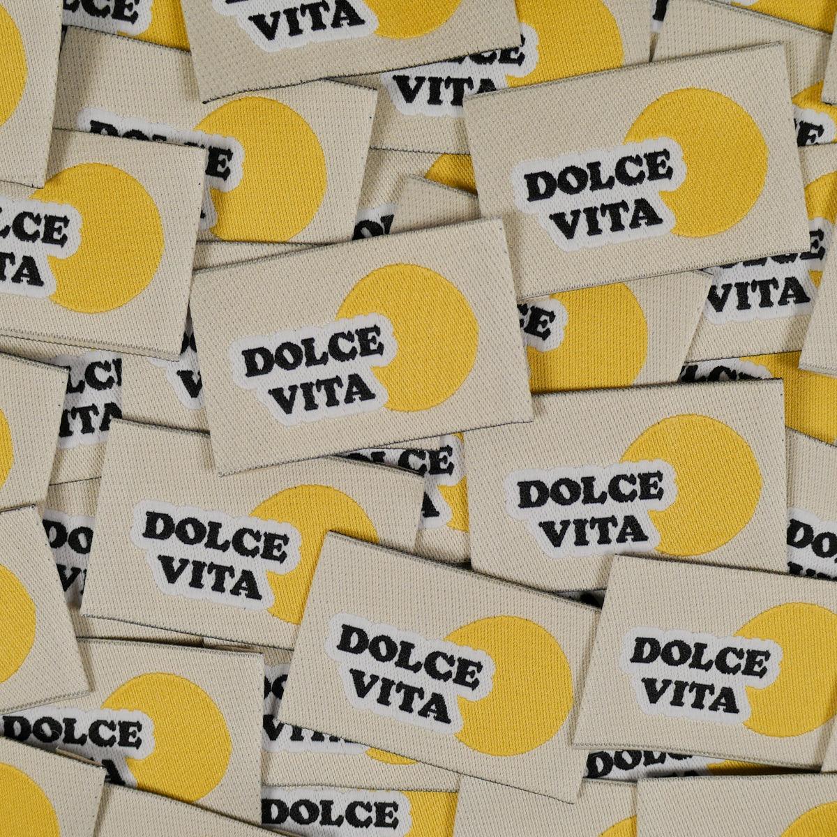 Set von 5 gewebten Etiketten - Dolce Vita