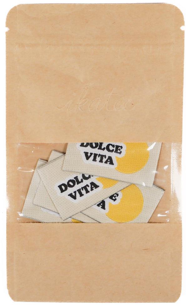 Set von 5 gewebten Etiketten - Dolce Vita