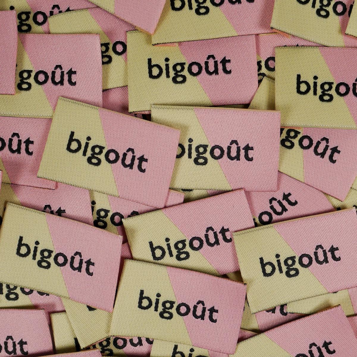 Set of 5 woven labels - Bigoût