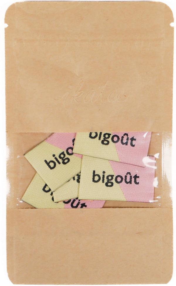 Set of 5 woven labels - Bigoût