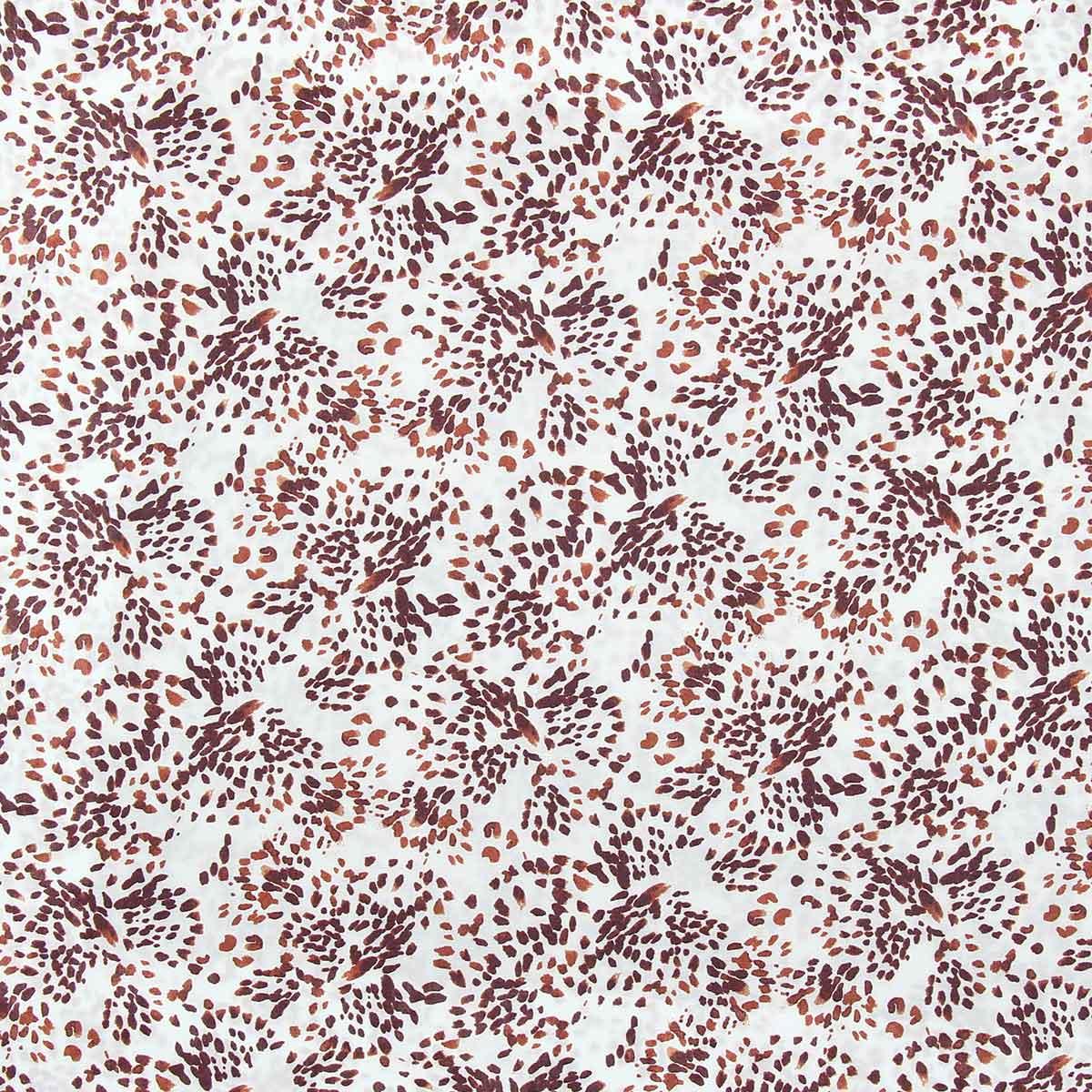 Fancy viscose fabric - broken white pistrello and plum