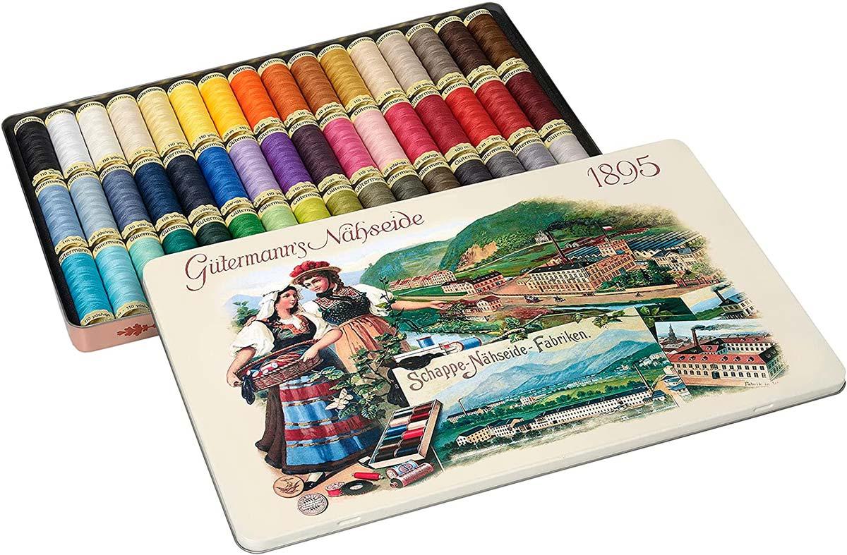 Coffret de 48 fils à coudre polyester Nostalgie 1895 Gütermann