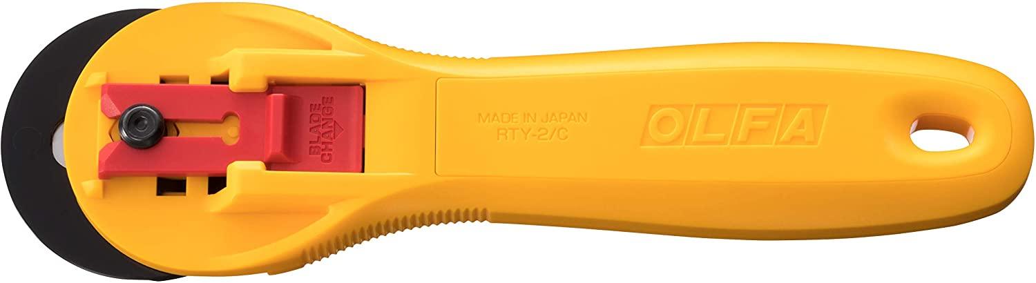 Ergonomic olfa yellow circular cutter 45mm