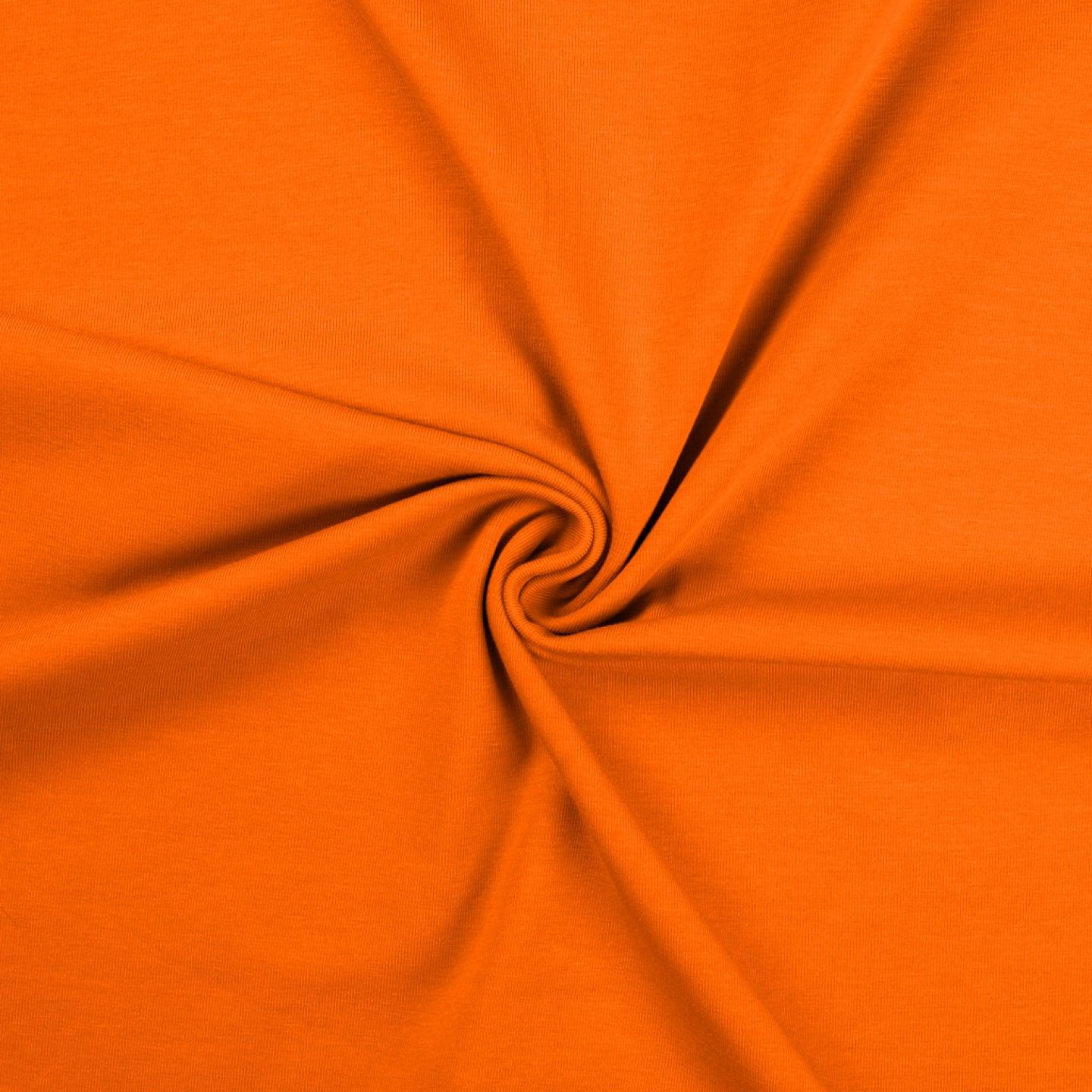 Tissu jersey coton - Orange