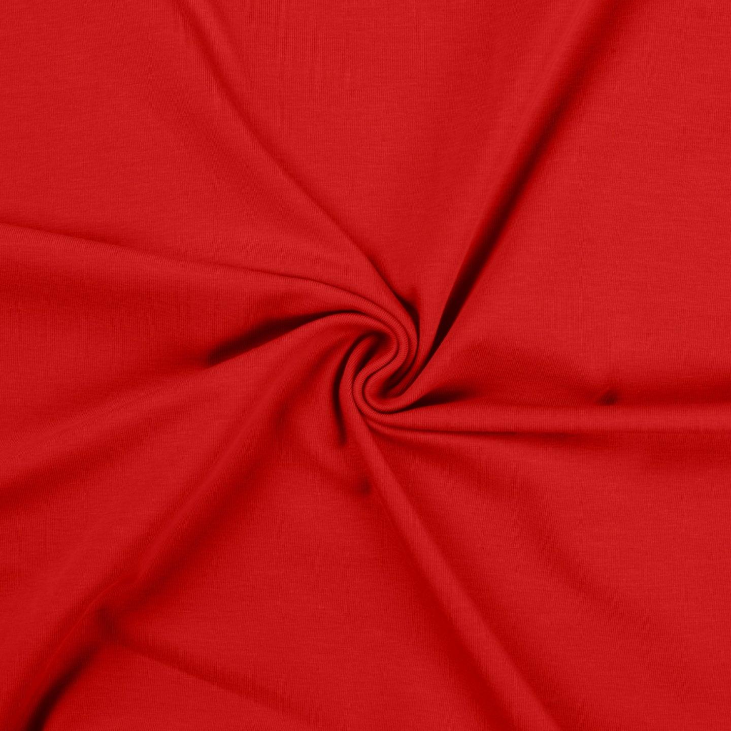 Cotton jersey fabric - red