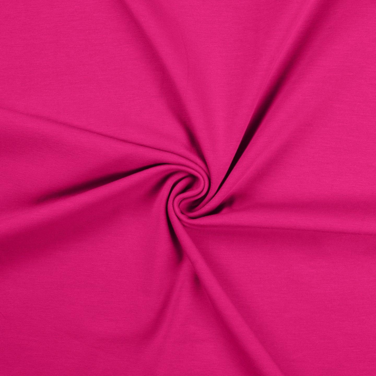 Tissu jersey coton - Fuchsia