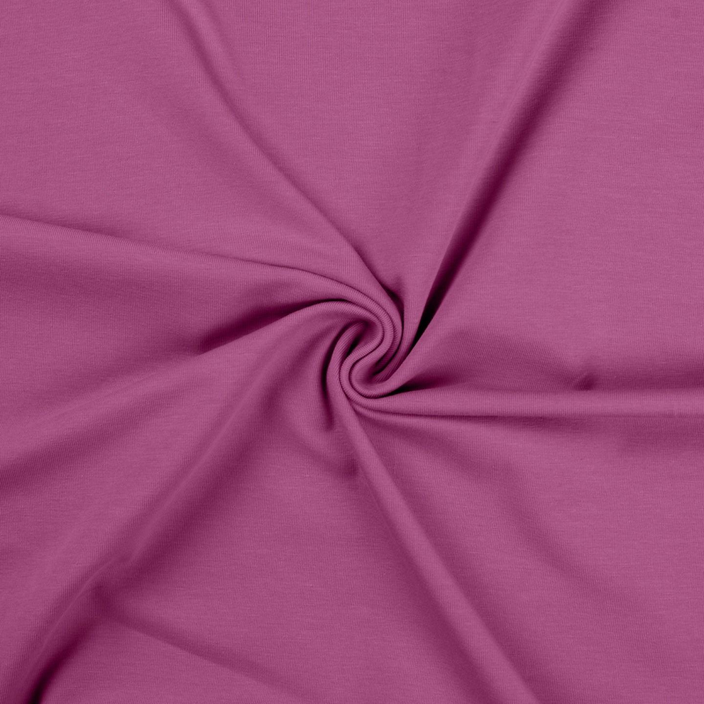 Cotton jersey fabric - Lilas