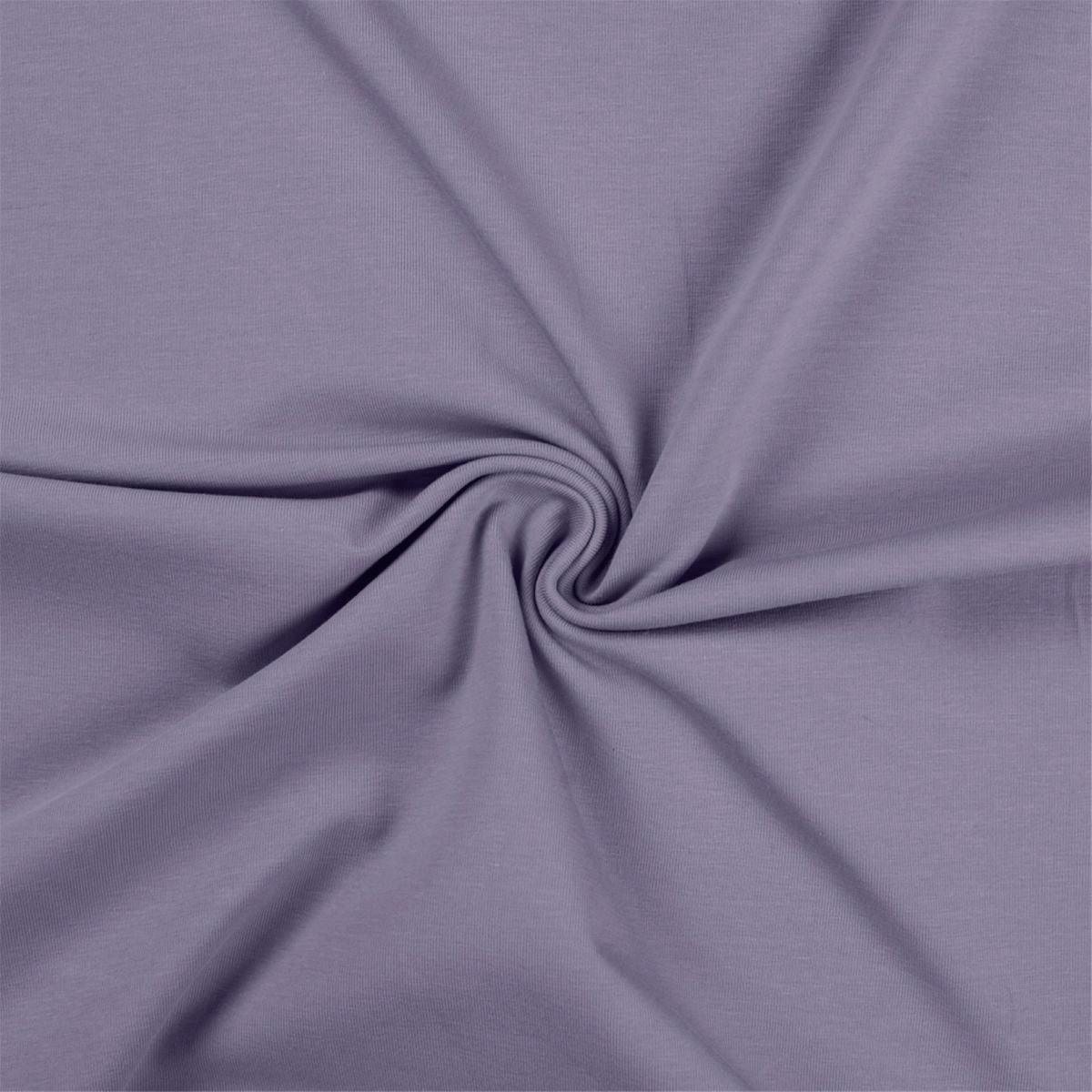 Cotton jersey fabric - dark lilac