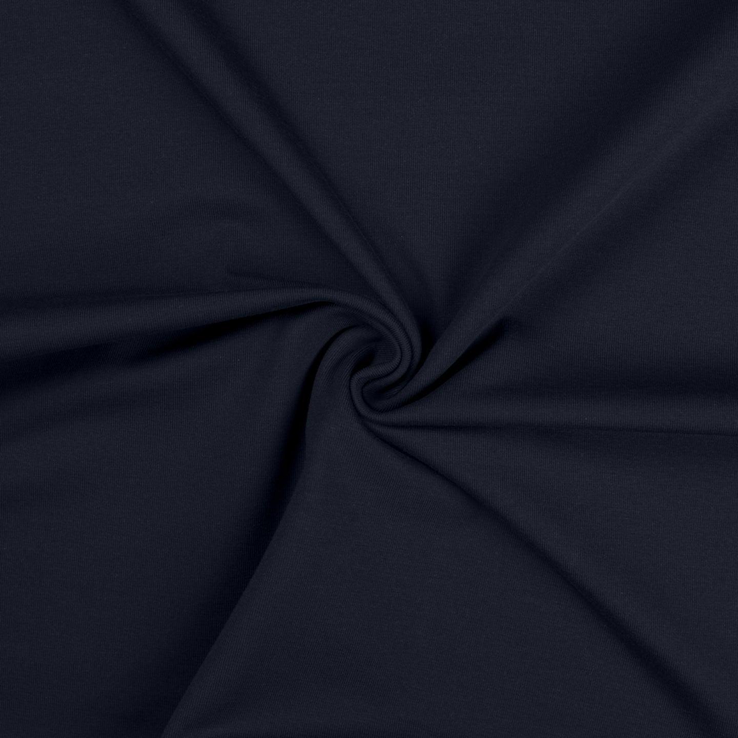 Cotton jersey fabric - navy blue