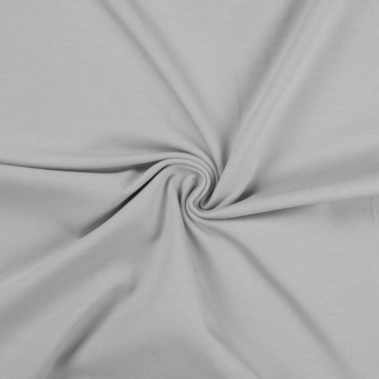 Cotton jersey fabric - Silver gray