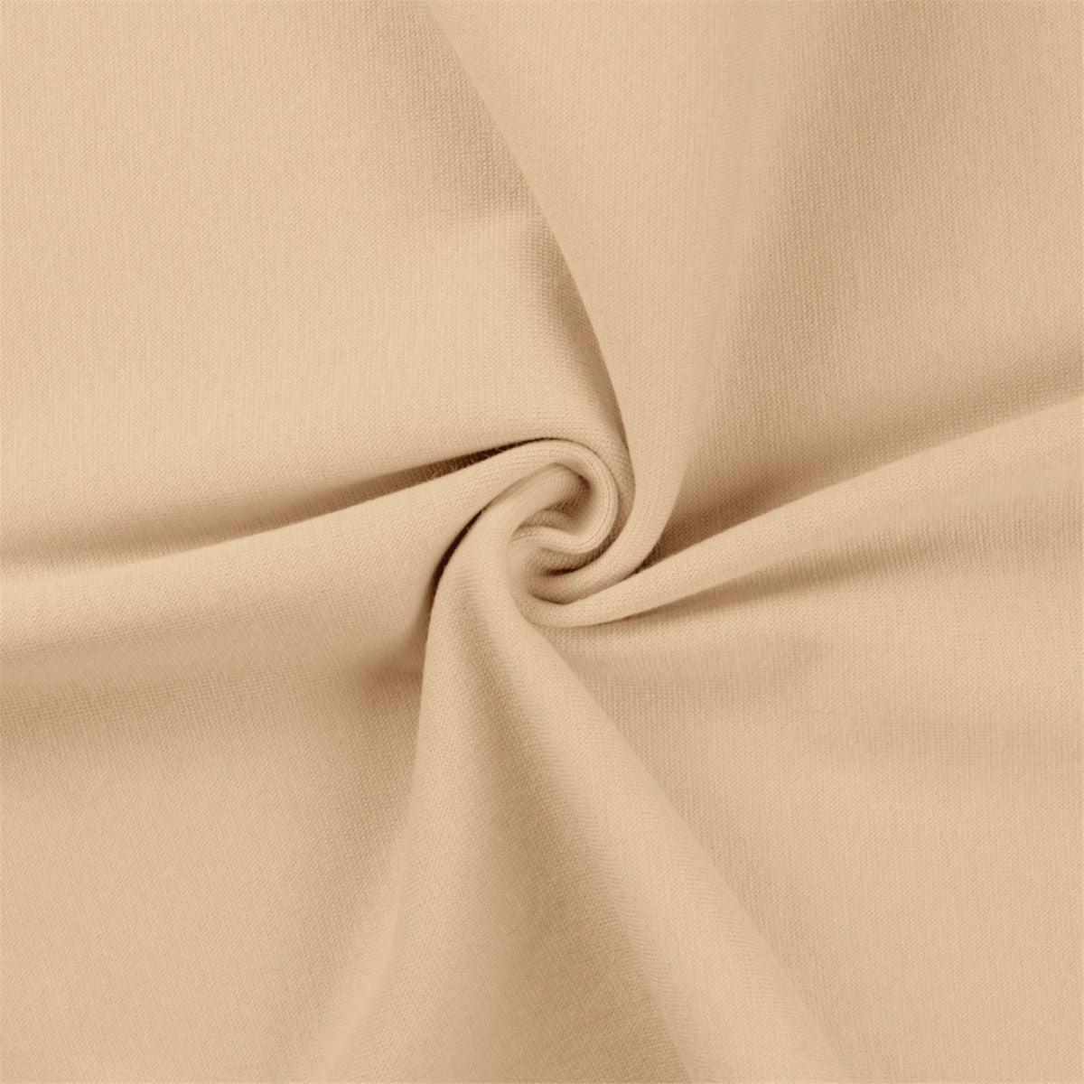 Jersey Edge Fabric Côte - Champagner