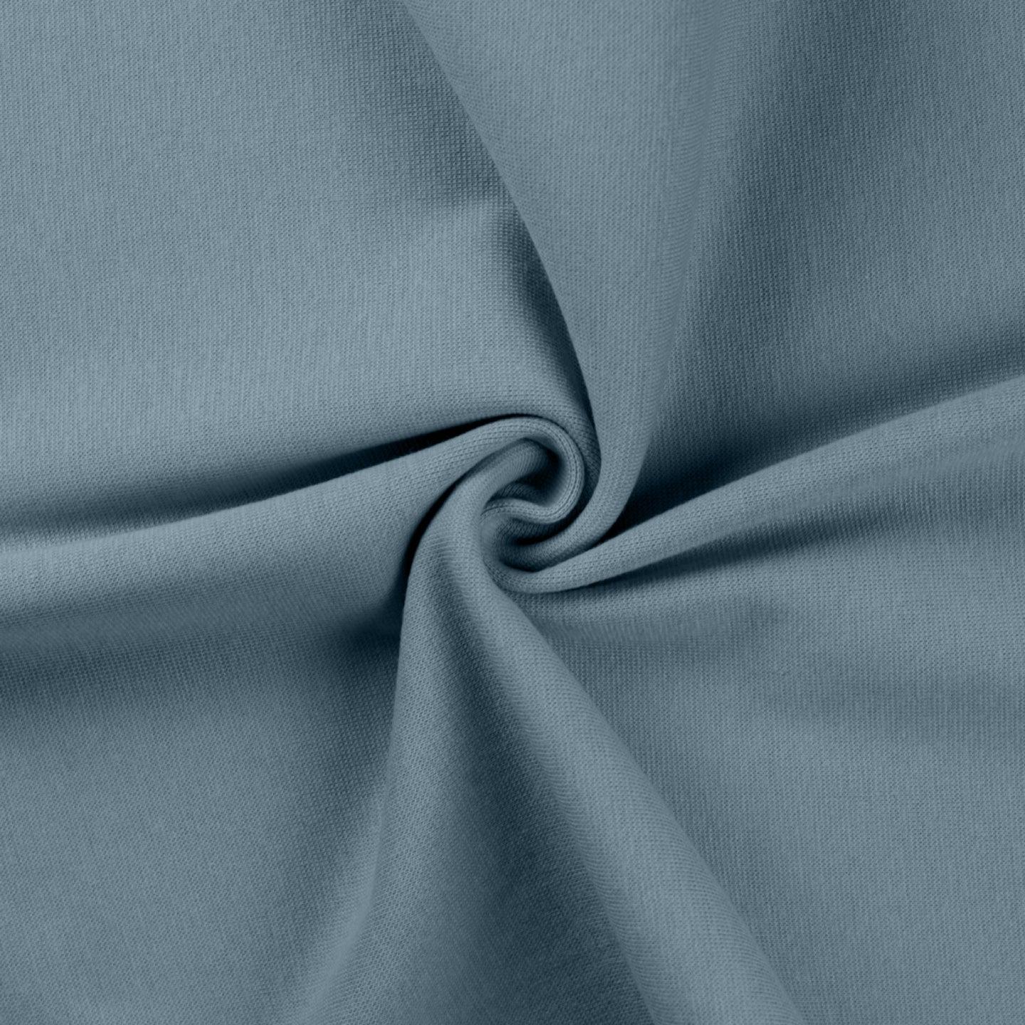 Coast edge jersey fabric - Gray blue