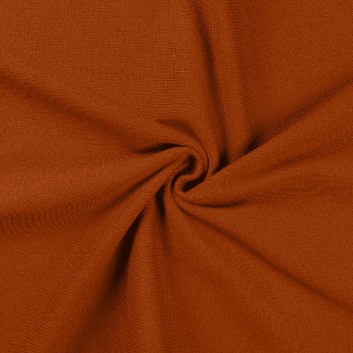 Jersey fabric ribbed - cognac